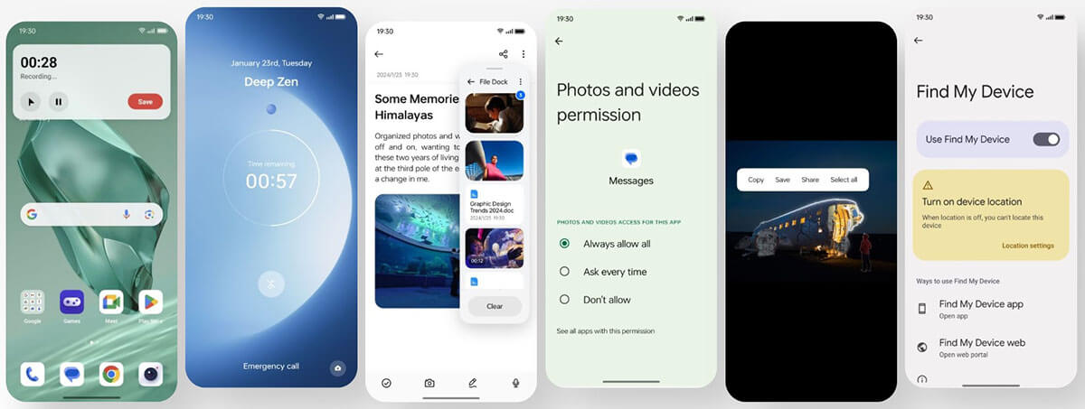 OxygenOS 14 в смартфоне OnePlace 12